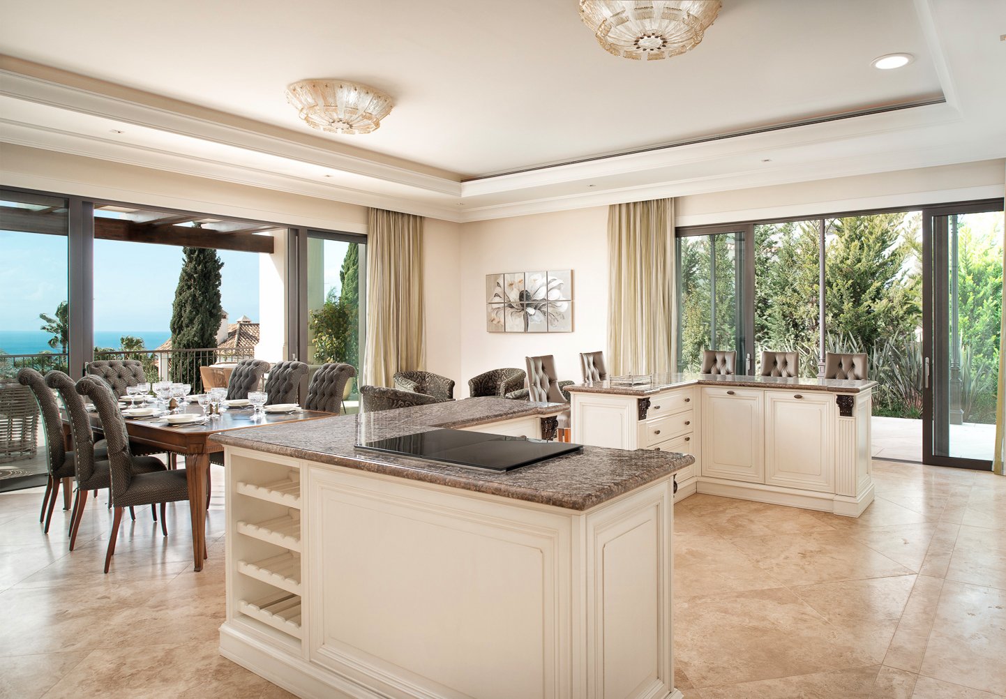 Contemporary Andalusian Villa in Sierra Blanca Kitchen