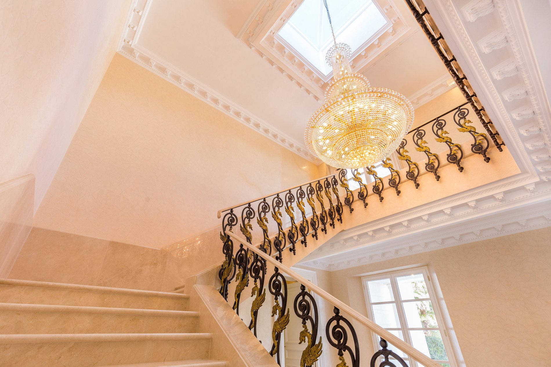 Stunning Oceanfront Miramar Palace Stairs