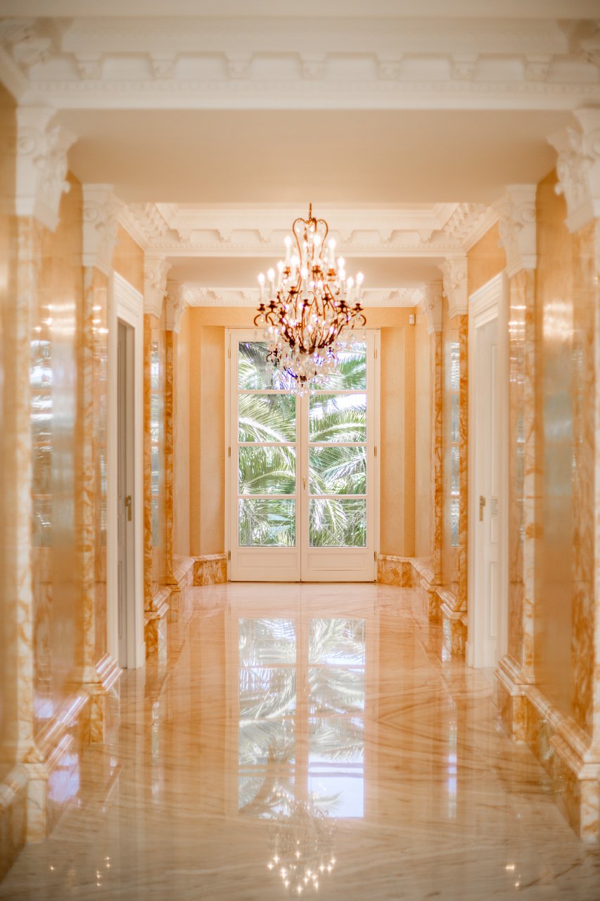 Stunning Oceanfront Miramar Palace Hallway