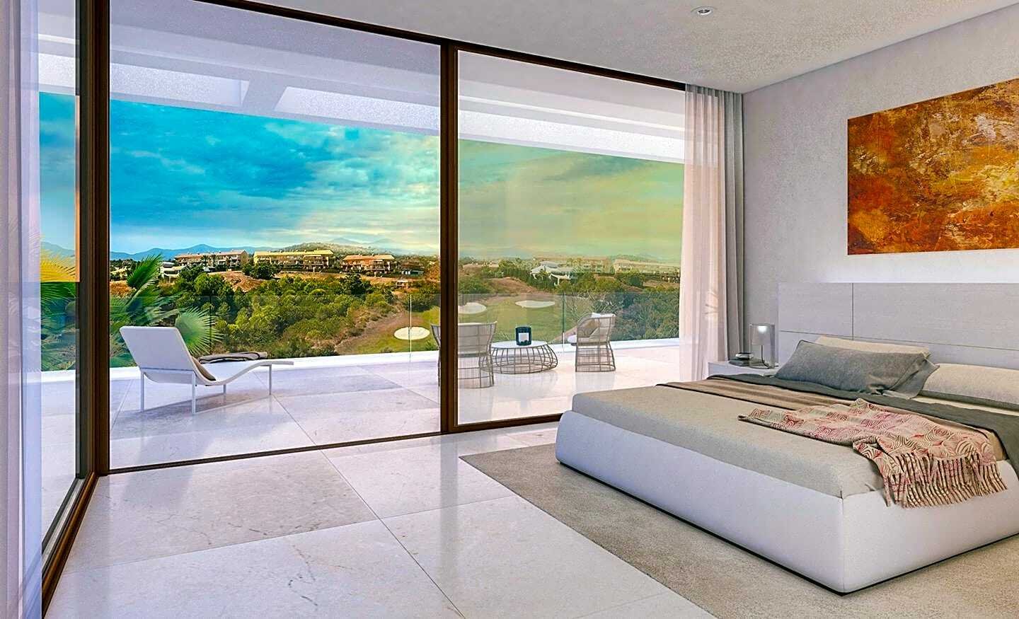 Estepona Frontline Golf Villa Living Bedroom