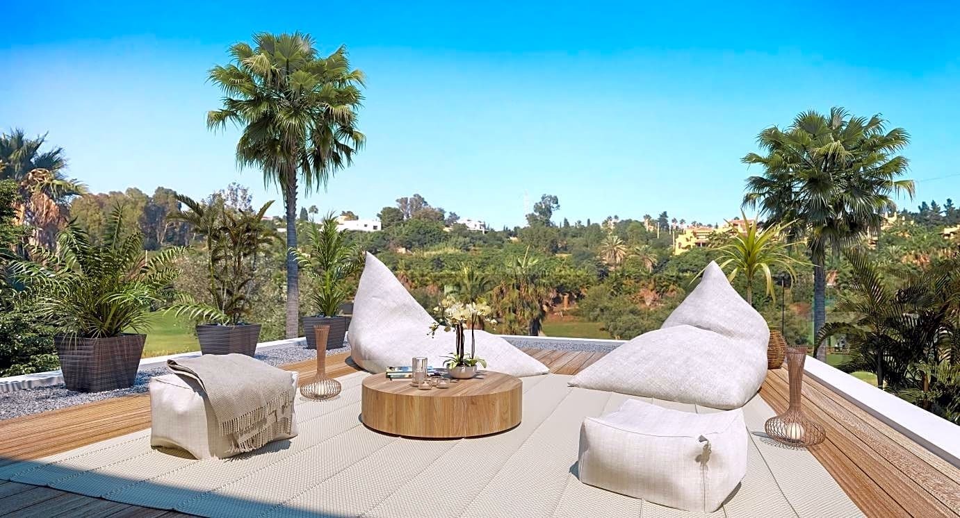 Contemporary Estepona Villa Balcony