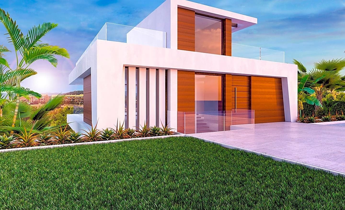 Estepona Frontline Golf Villa Living Gate
