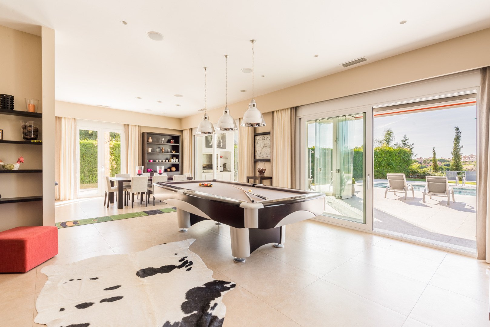 Stunning Elviria Villa Game Room