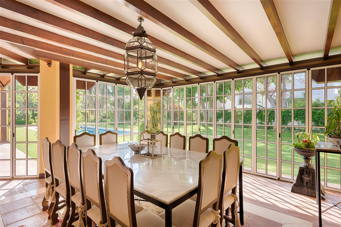 Exceptional Beachside Guadalmina Baja Villa Dining Room